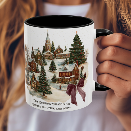 Tiny Christmas Village Mug