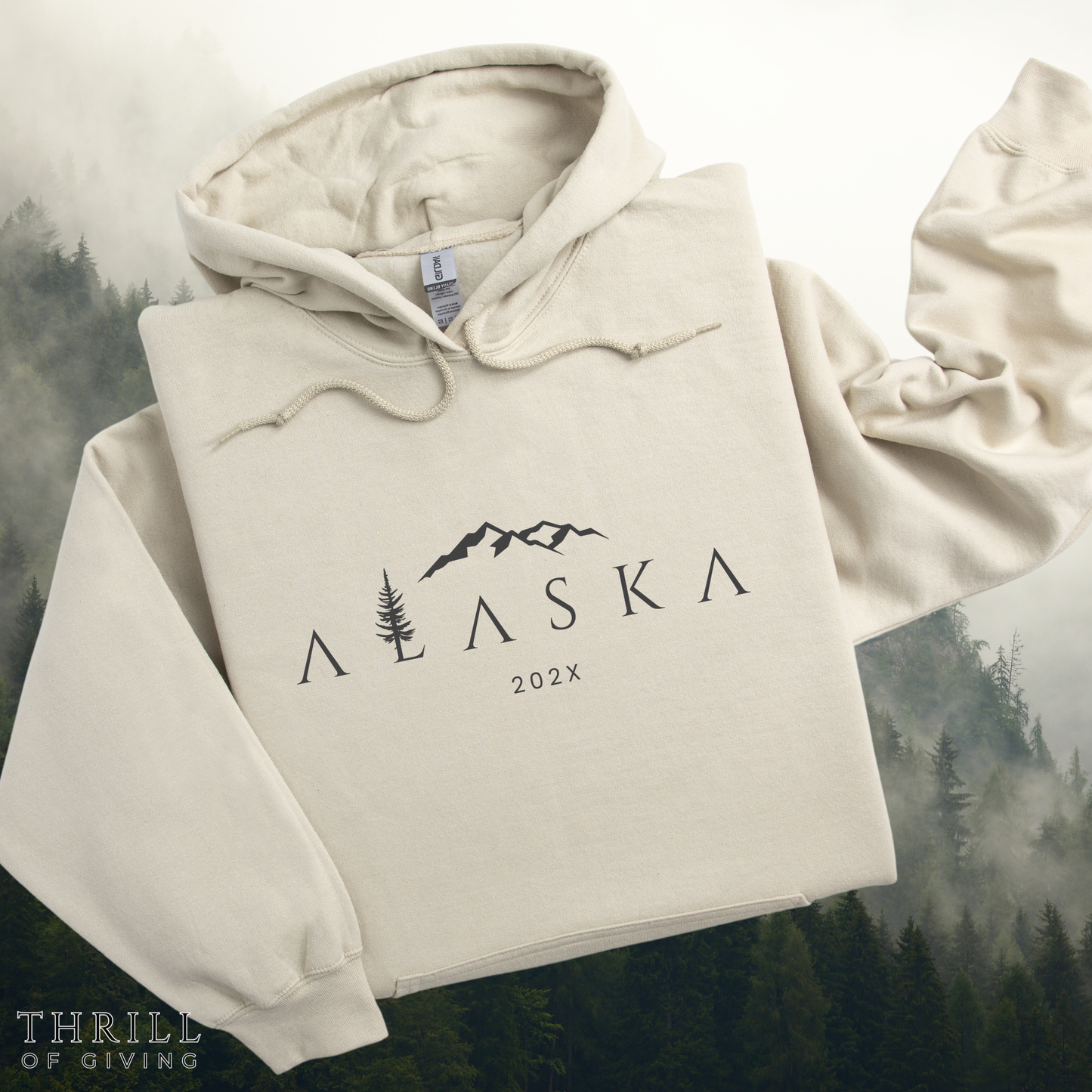 Custom ALASKA Adventure Hoodie - The Minimalist
