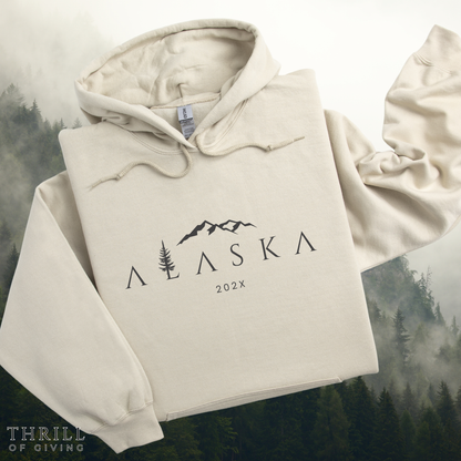 Custom ALASKA Adventure Hoodie - The Minimalist