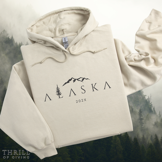 Custom ALASKA Adventure Hoodie - The Minimalist