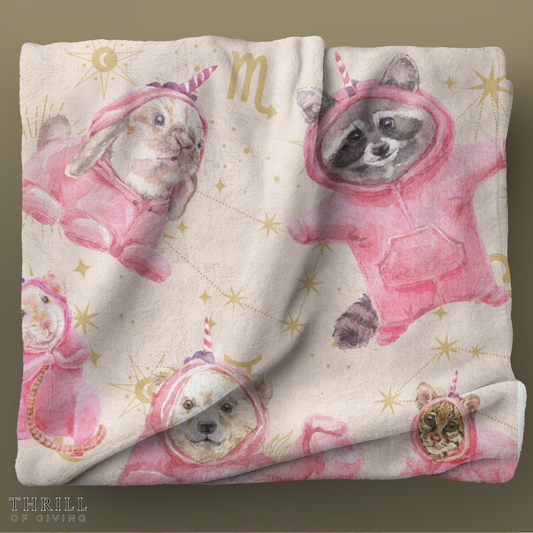 Unicorn Baby Animals Blanket