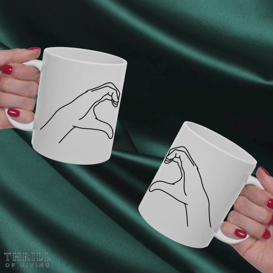 Millennial Heart Hands Coffee Mug